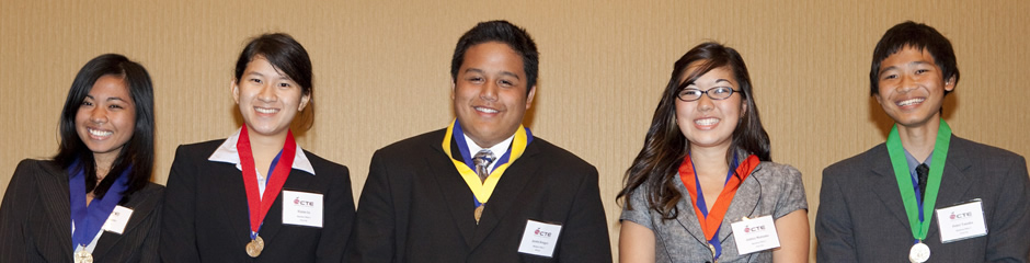 Winners of the 2009 HS business plan performance-based assessment